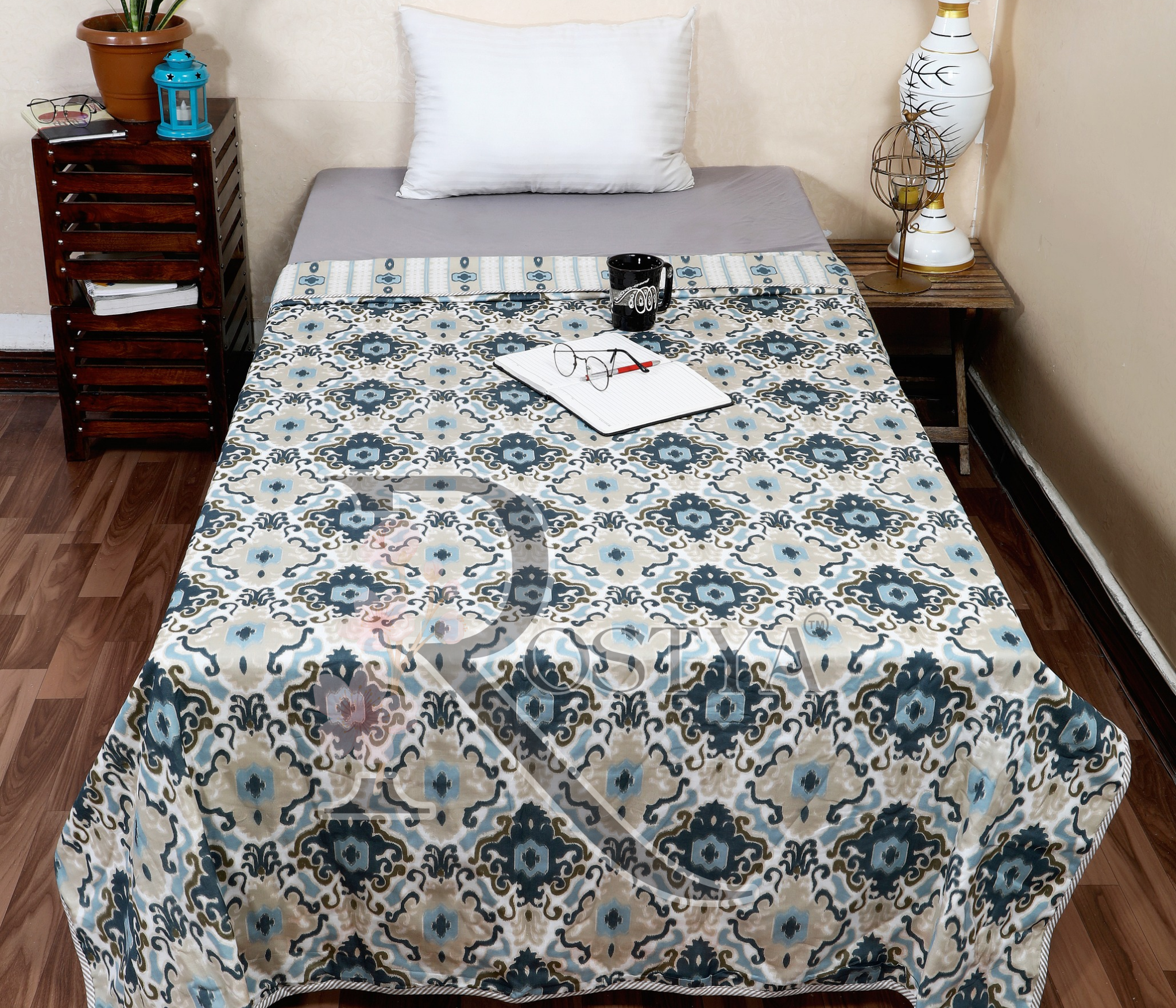 Pure Cotton Single Pair Dohar (60x90) | Rostya