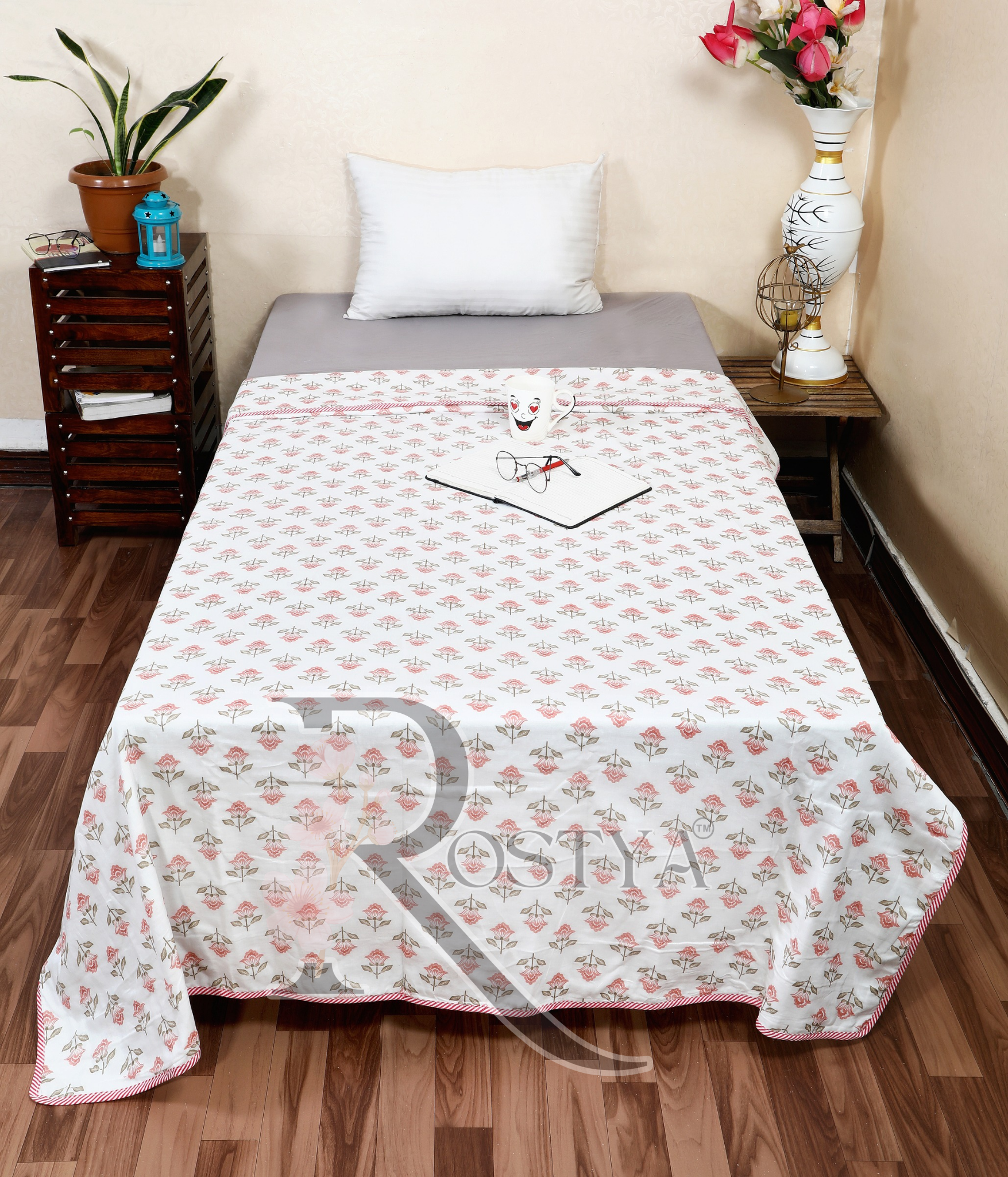 Pure Cotton Single Pair Dohar (60x90) | Rostya