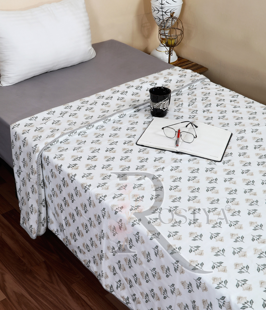 Pure Cotton Single Pair Dohar (60x90) | Rostya