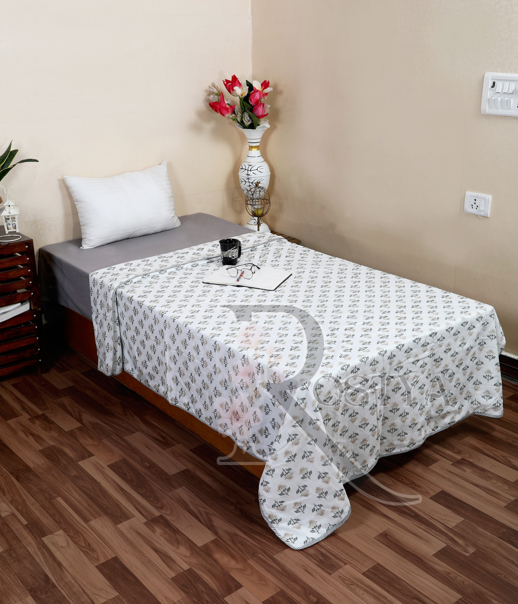 Pure Cotton Single Pair Dohar (60x90) | Rostya