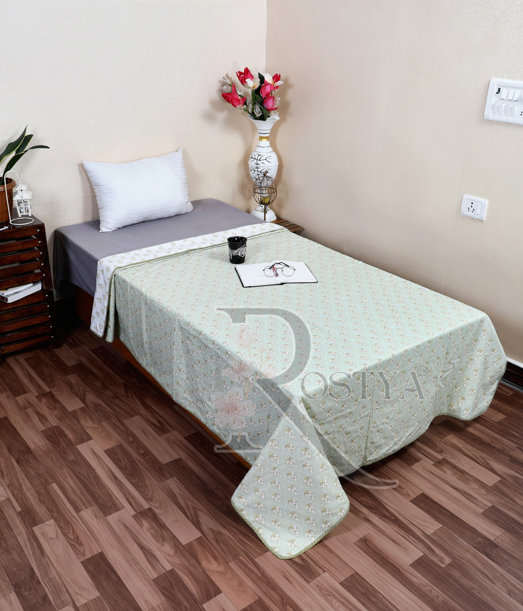 Dull Cotton Double Dohar (90x100) | Rostya