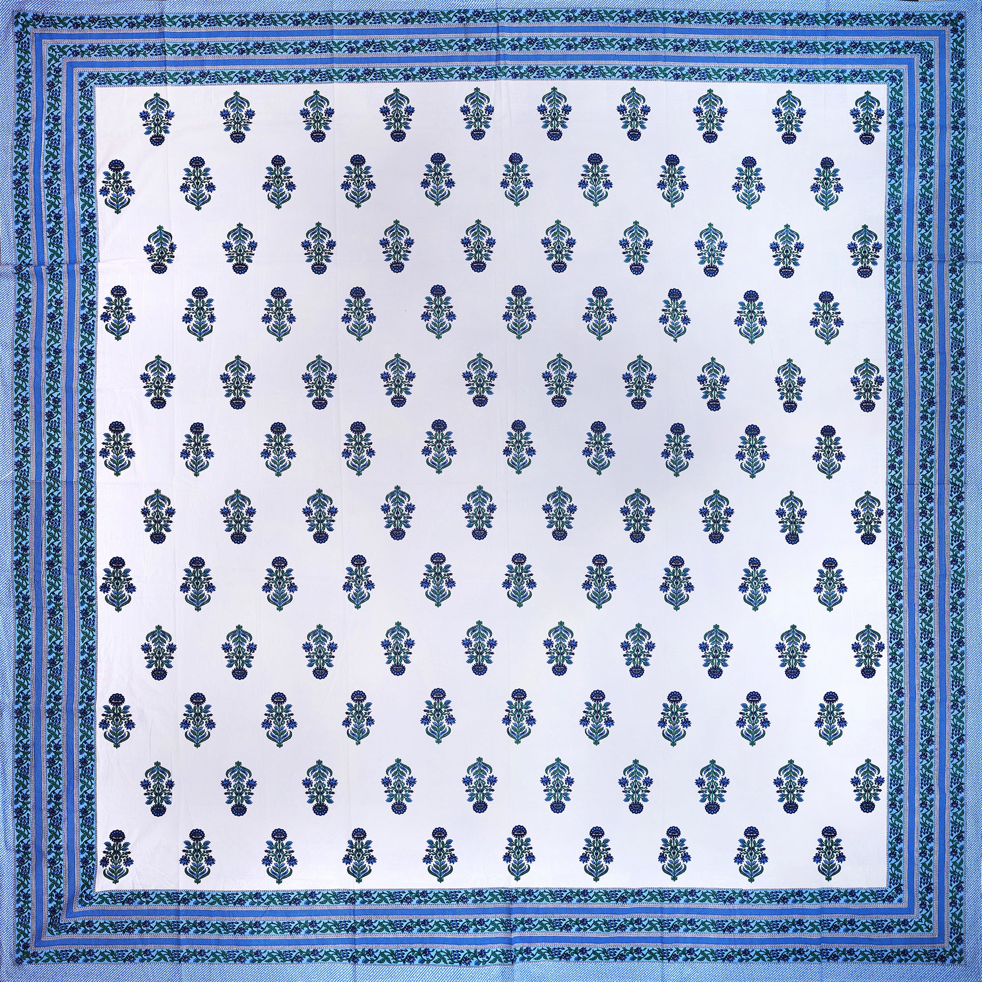 PURE COTTON HANDBLOCK KING SIZE BEDHEET