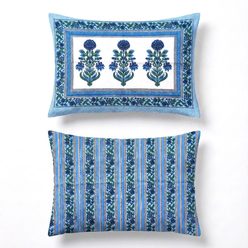 PURE COTTON HANDBLOCK KING SIZE BEDHEET