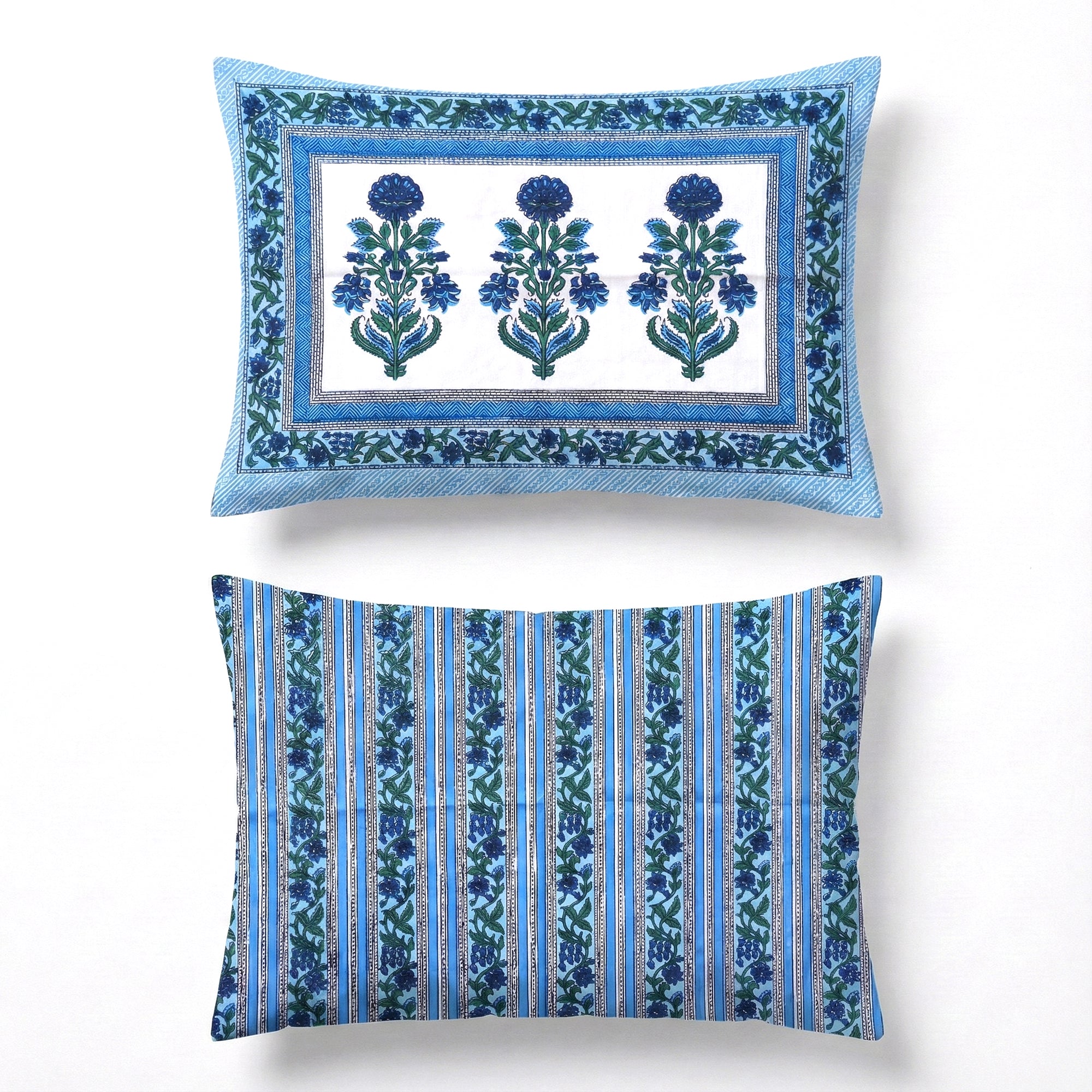 PURE COTTON HANDBLOCK KING SIZE BEDHEET