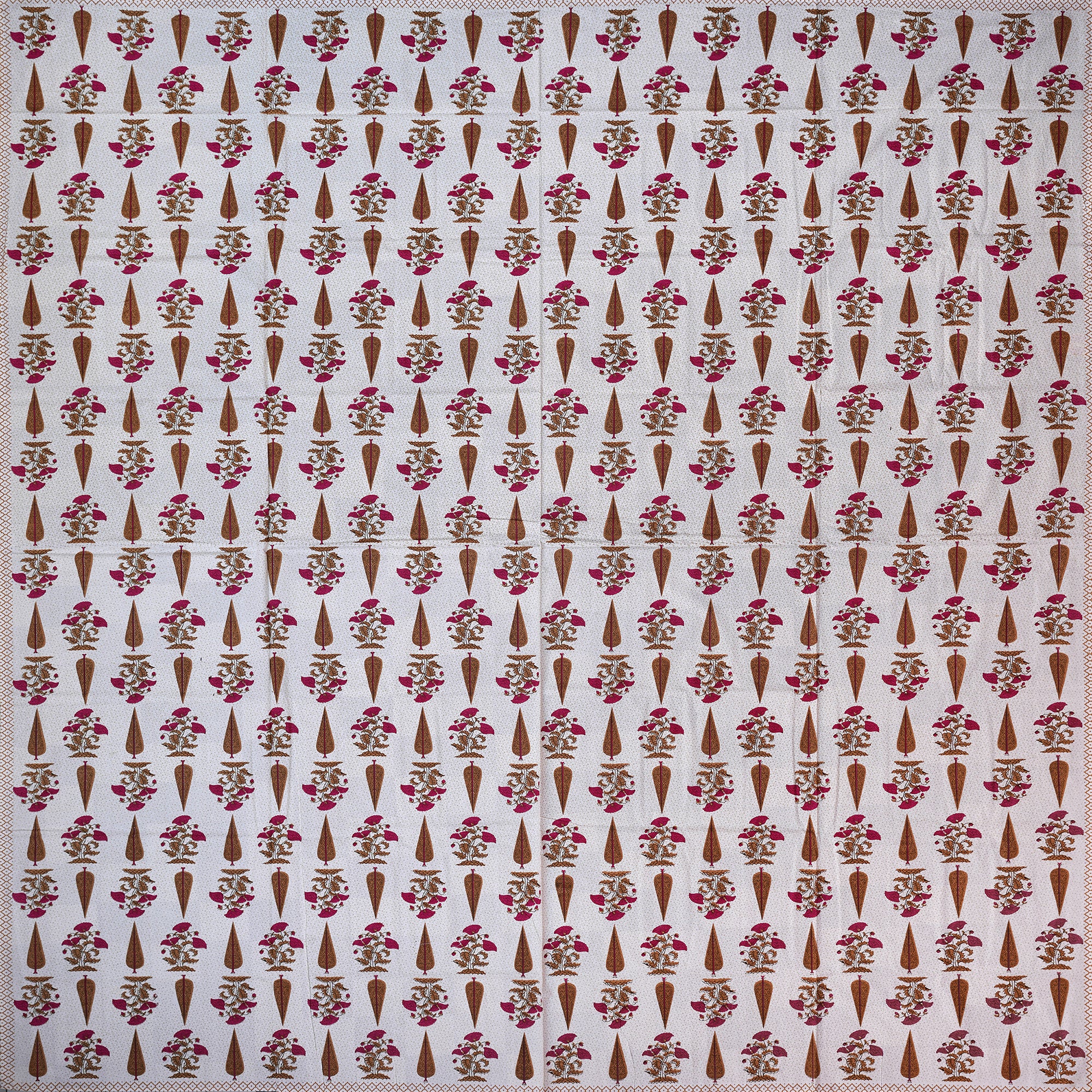 Pure Cotton Bedsheet | King Size Red