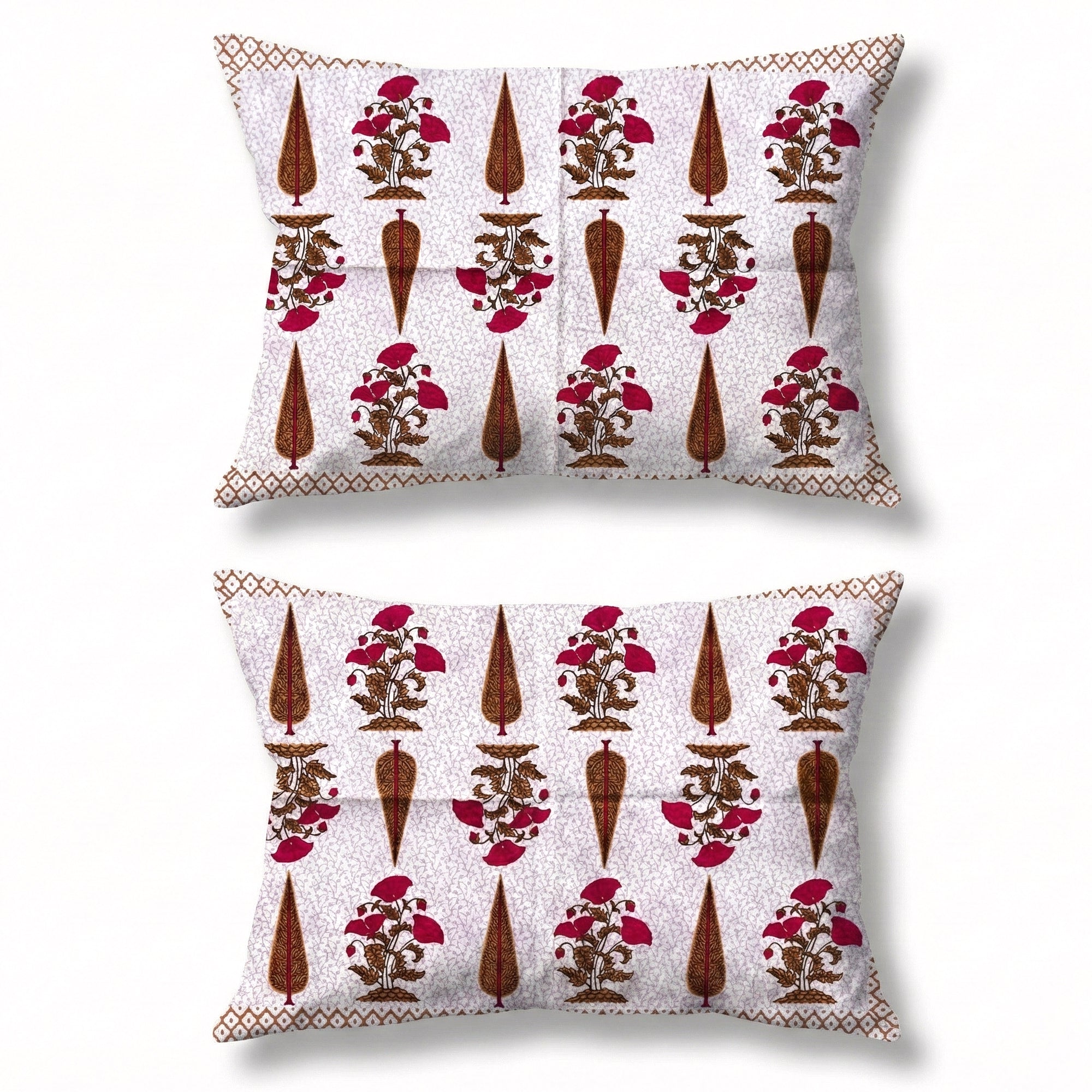 Pure Cotton Bedsheet | King Size Red