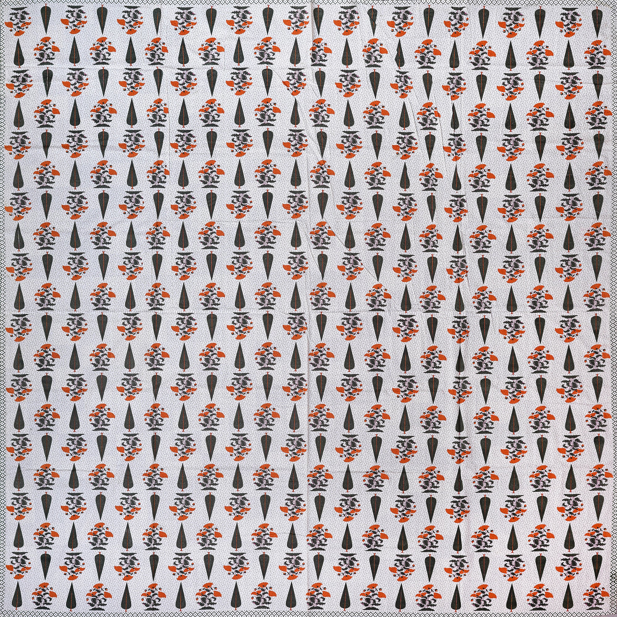 Pure Cotton Bedsheet | King Size Orange