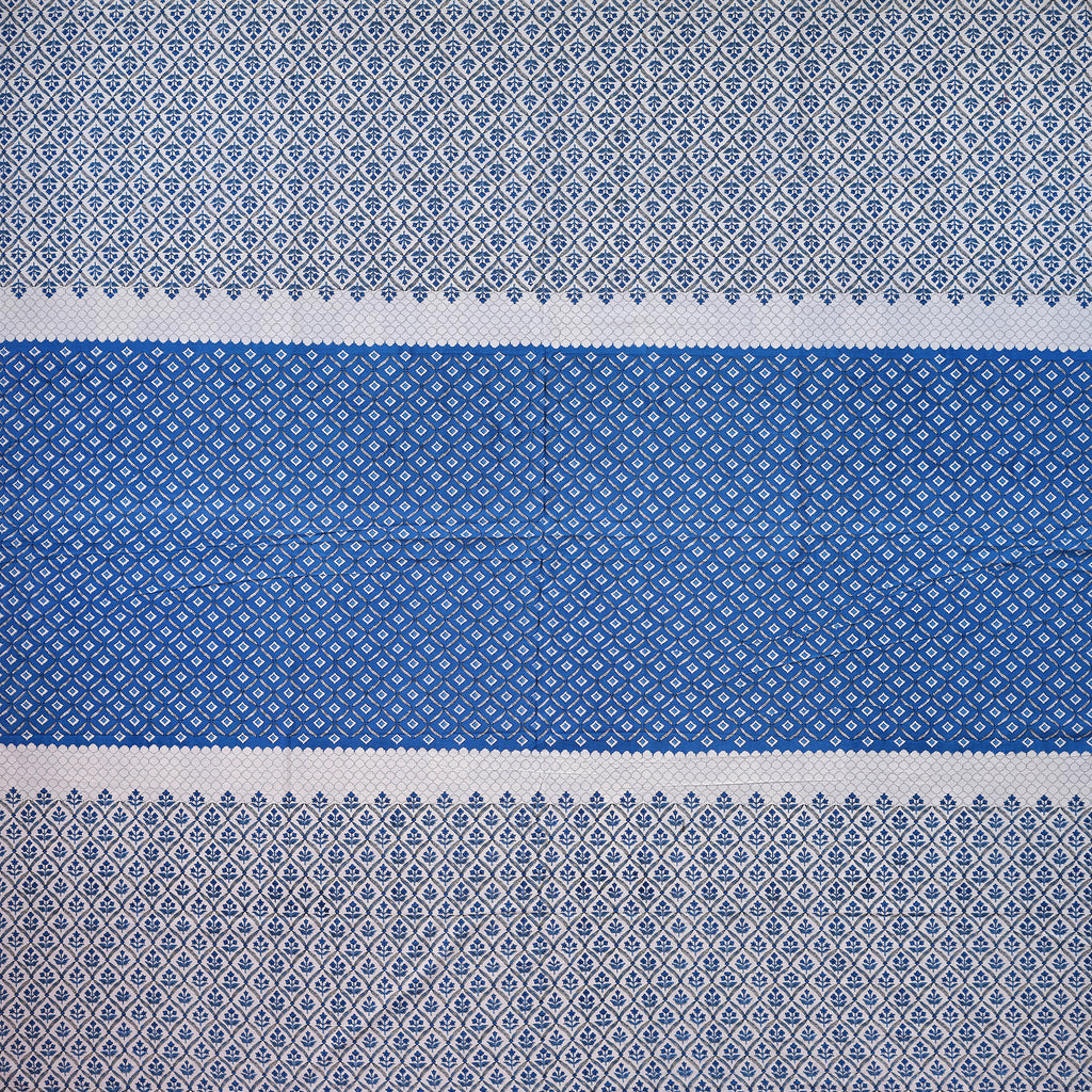 Pure Cotton Bedsheet | King Size Blue
