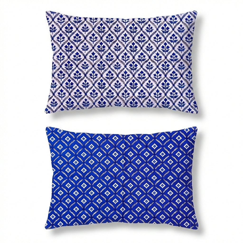 Pure Cotton Bedsheet | King Size Blue