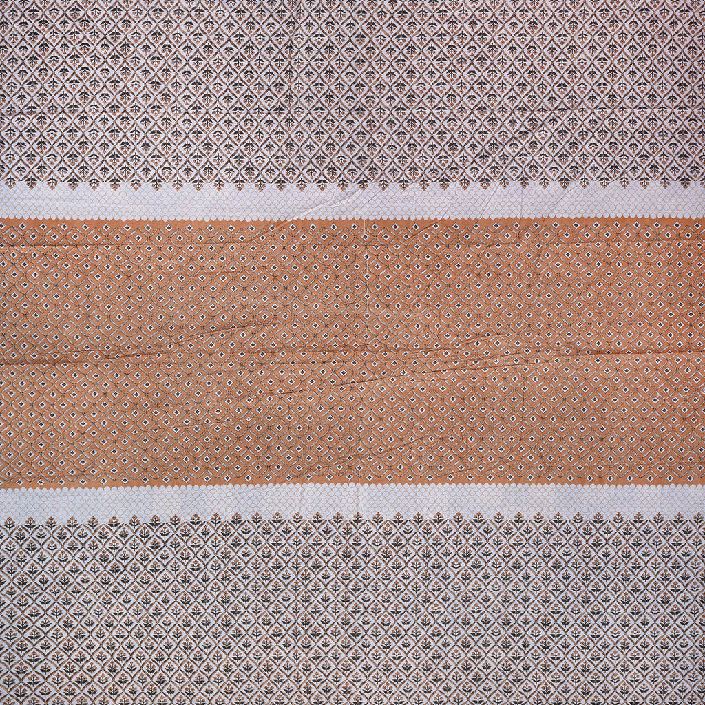 Pure Cotton Bedsheet | King Size Brown