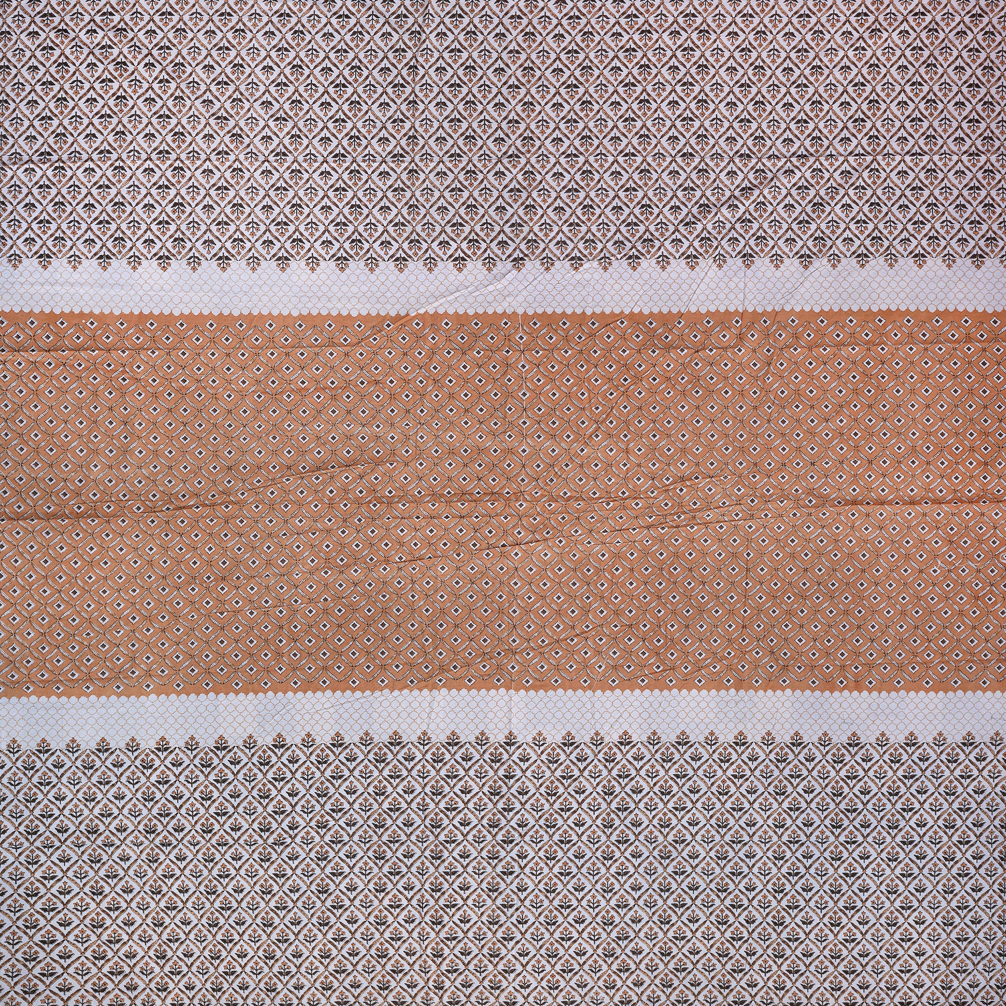 Pure Cotton Bedsheet | King Size Brown