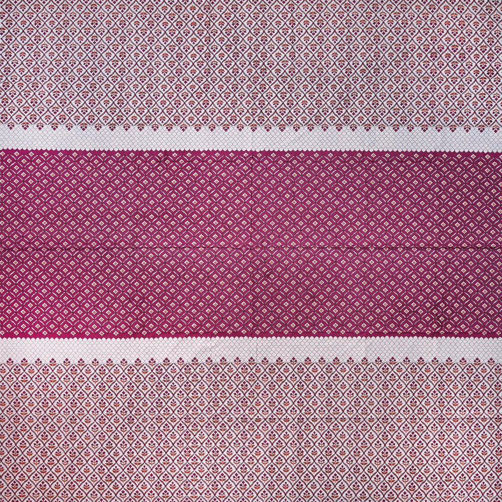 Pure Cotton Bedsheet | King Size Red