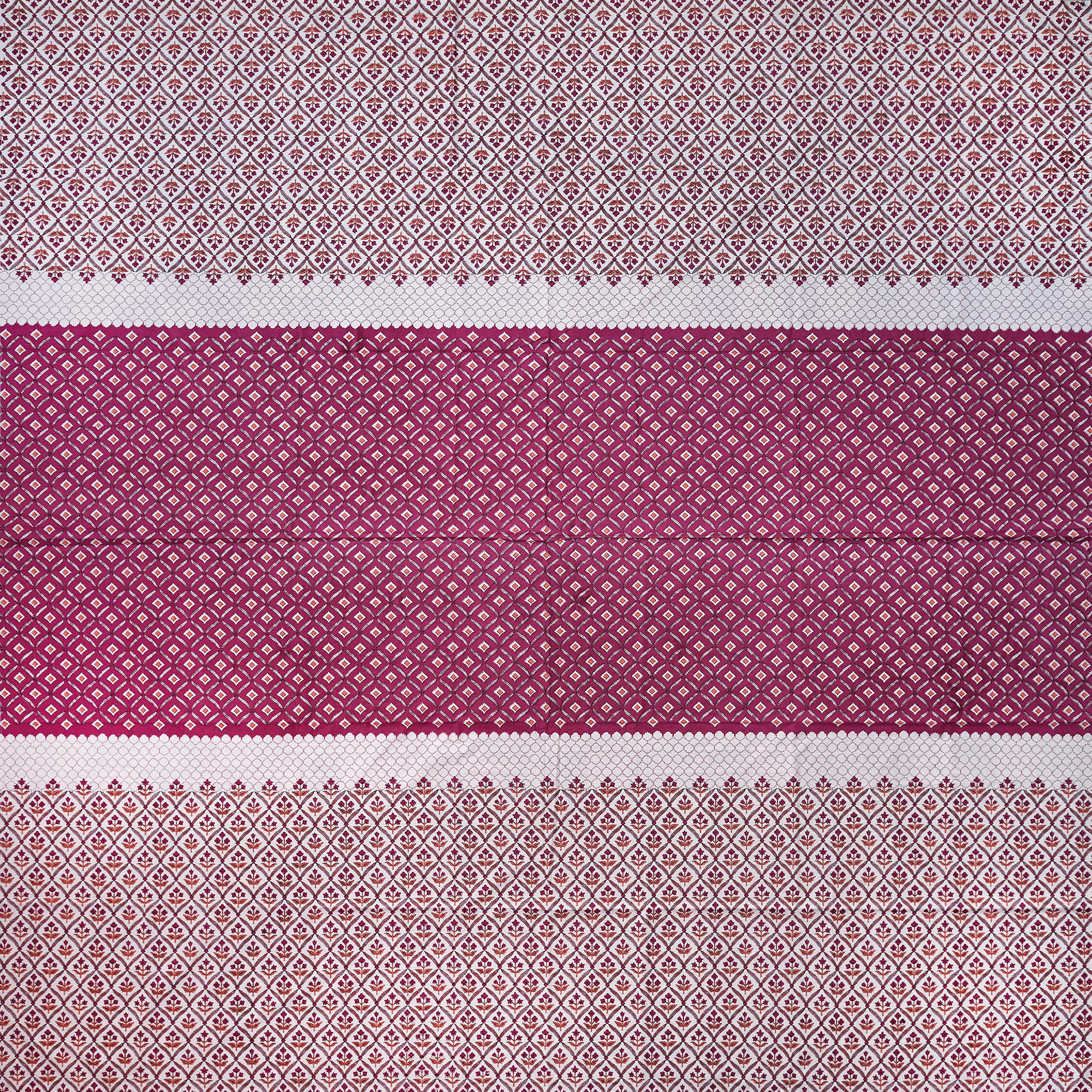 Pure Cotton Bedsheet | King Size Red