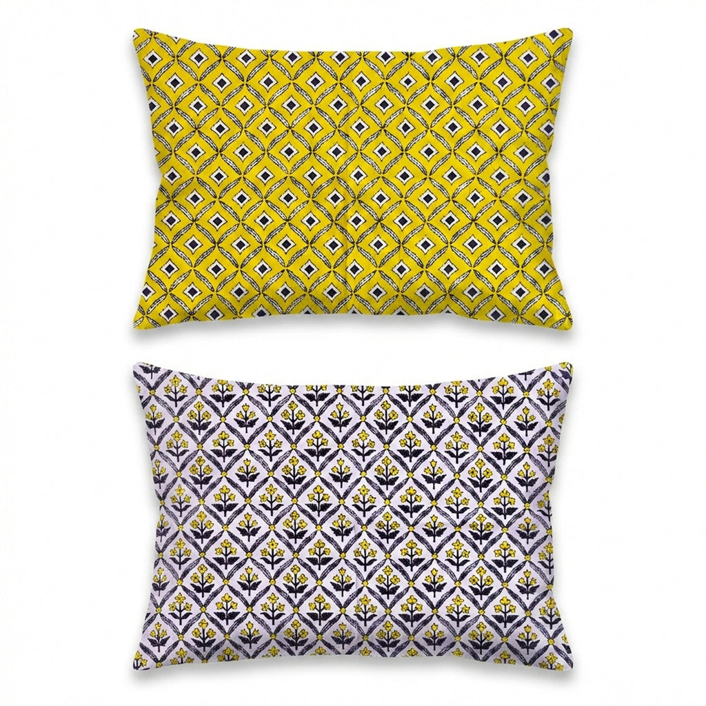Pure Cotton Bedsheet | King Size Yellow