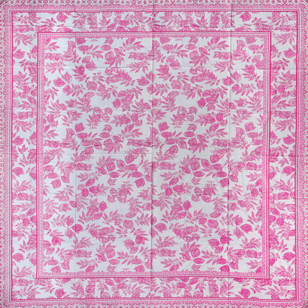 Pure Cotton Bedsheet | Double Size/ Queen Size /  Pink