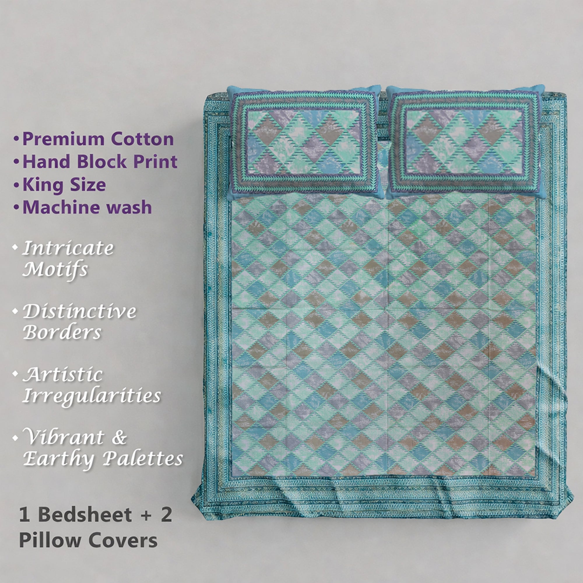 PURE COTTON KING SIZE BEDSHEET