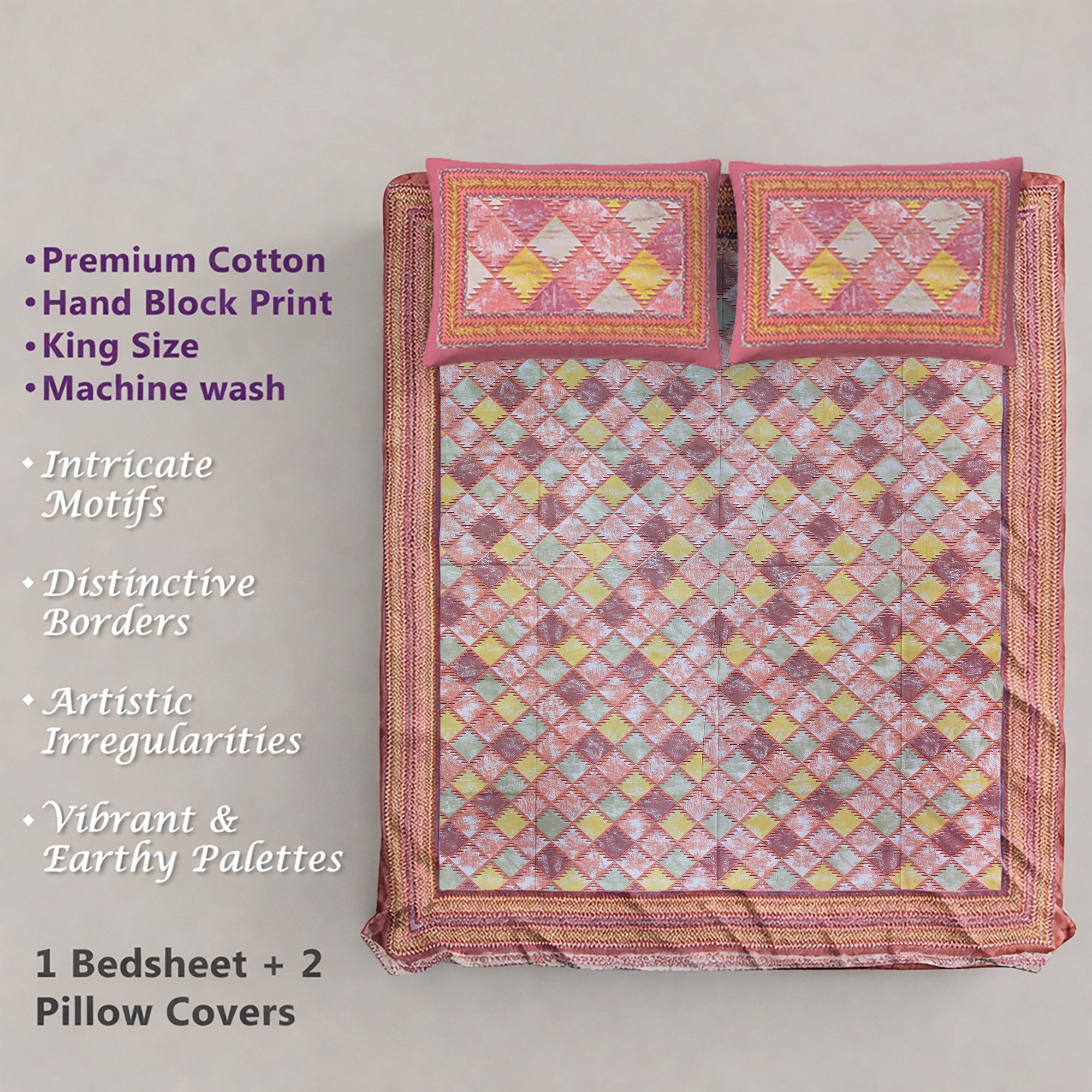 PURE COTTON KING SIZE BEDSHEET