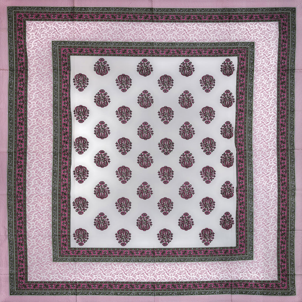 Pure Cotton Bedsheet | Double Size Pink