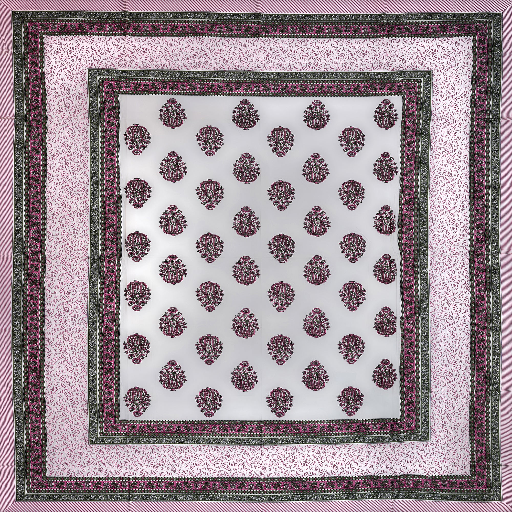 Pure Cotton Bedsheet | Double Size Pink
