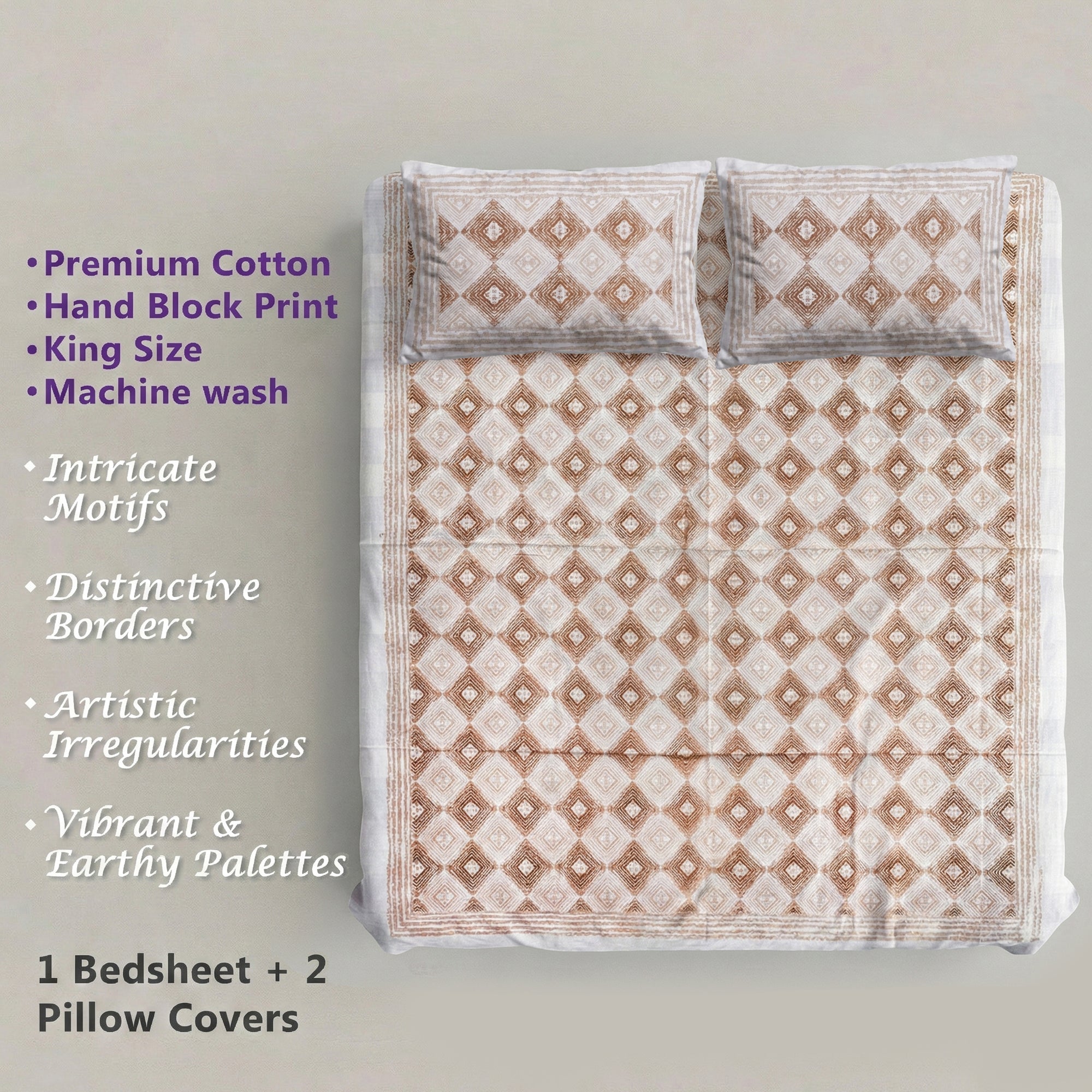 PURE COTTON KING SIZE BEDSHEET