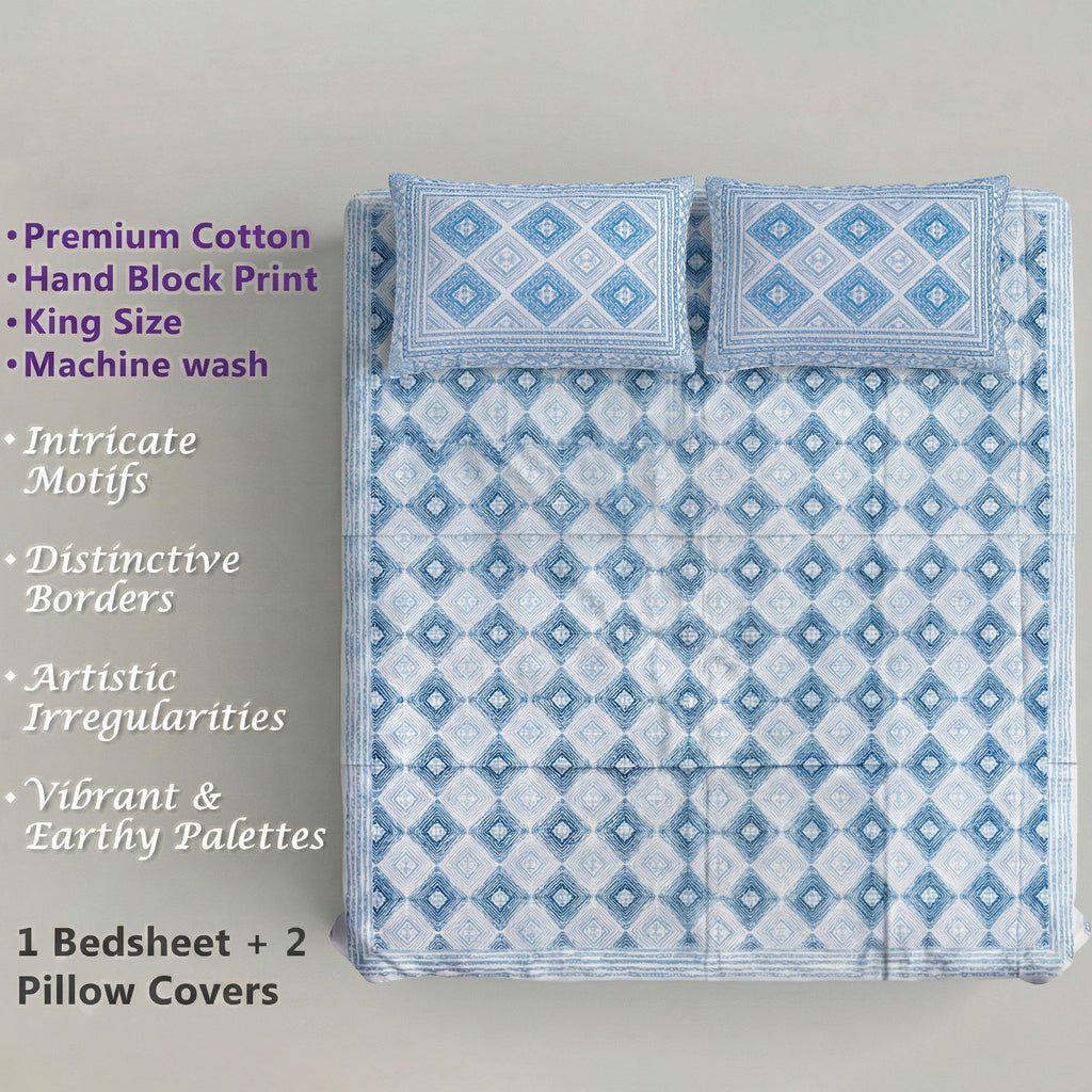 PURE COTTON KING SIZE BEDSHEET