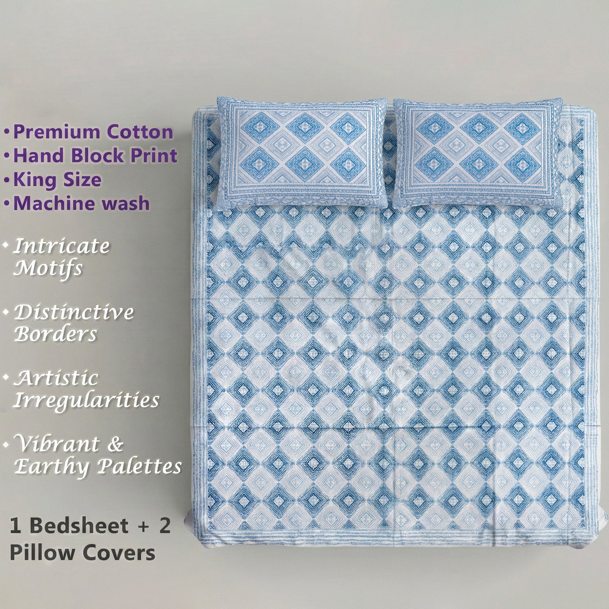 PURE COTTON KING SIZE BEDSHEET