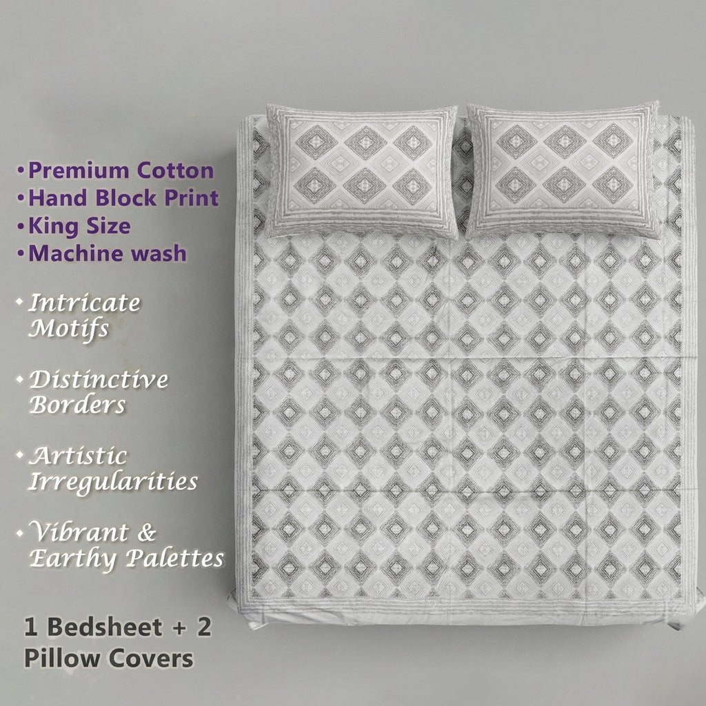 PURE COTTON KING SIZE BEDSHEET