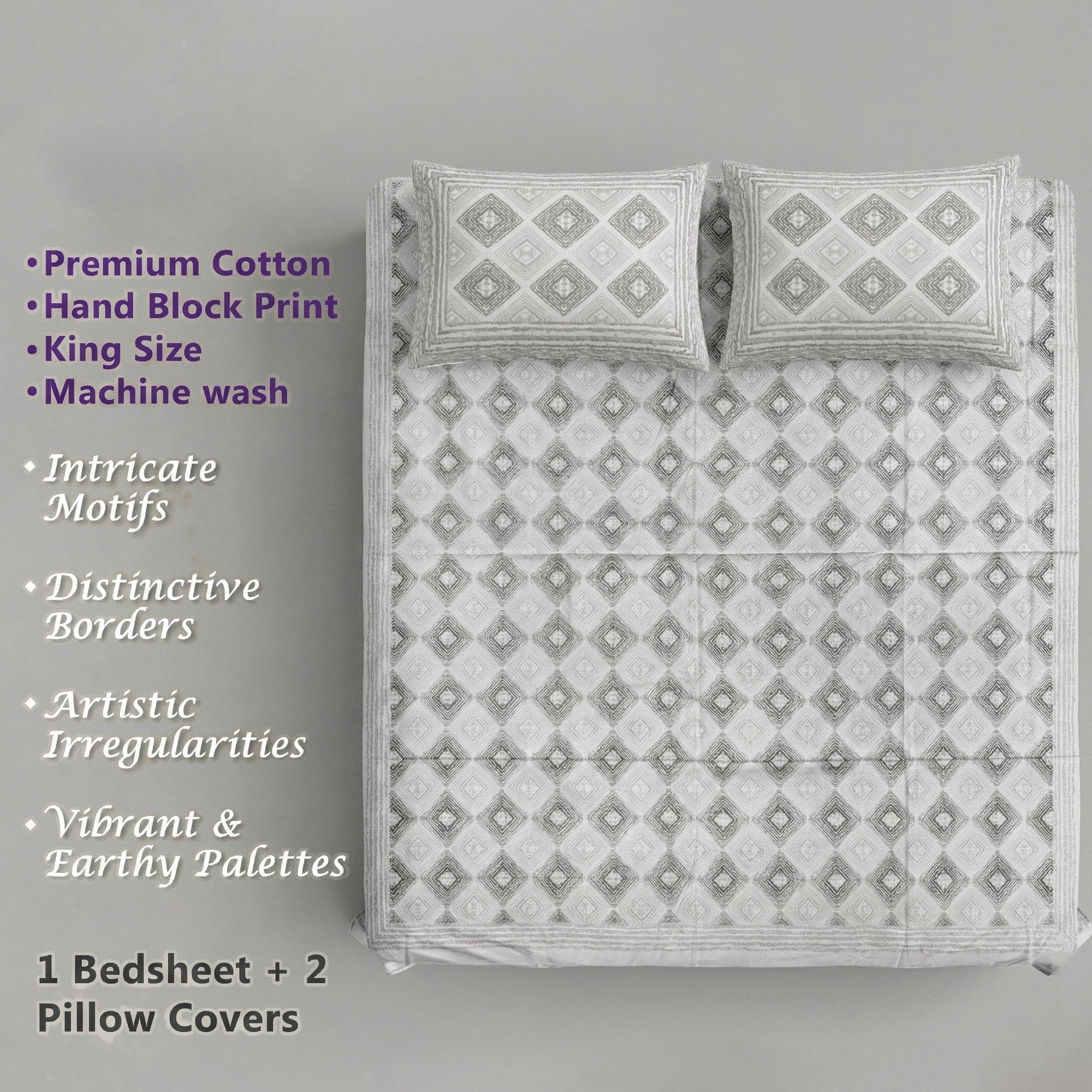PURE COTTON KING SIZE BEDSHEET