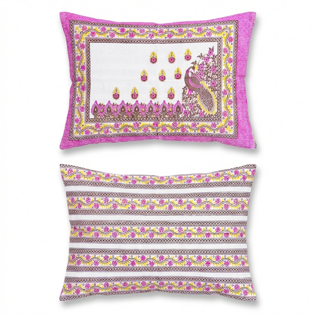Pure Cotton Bedsheet | King Size Pink
