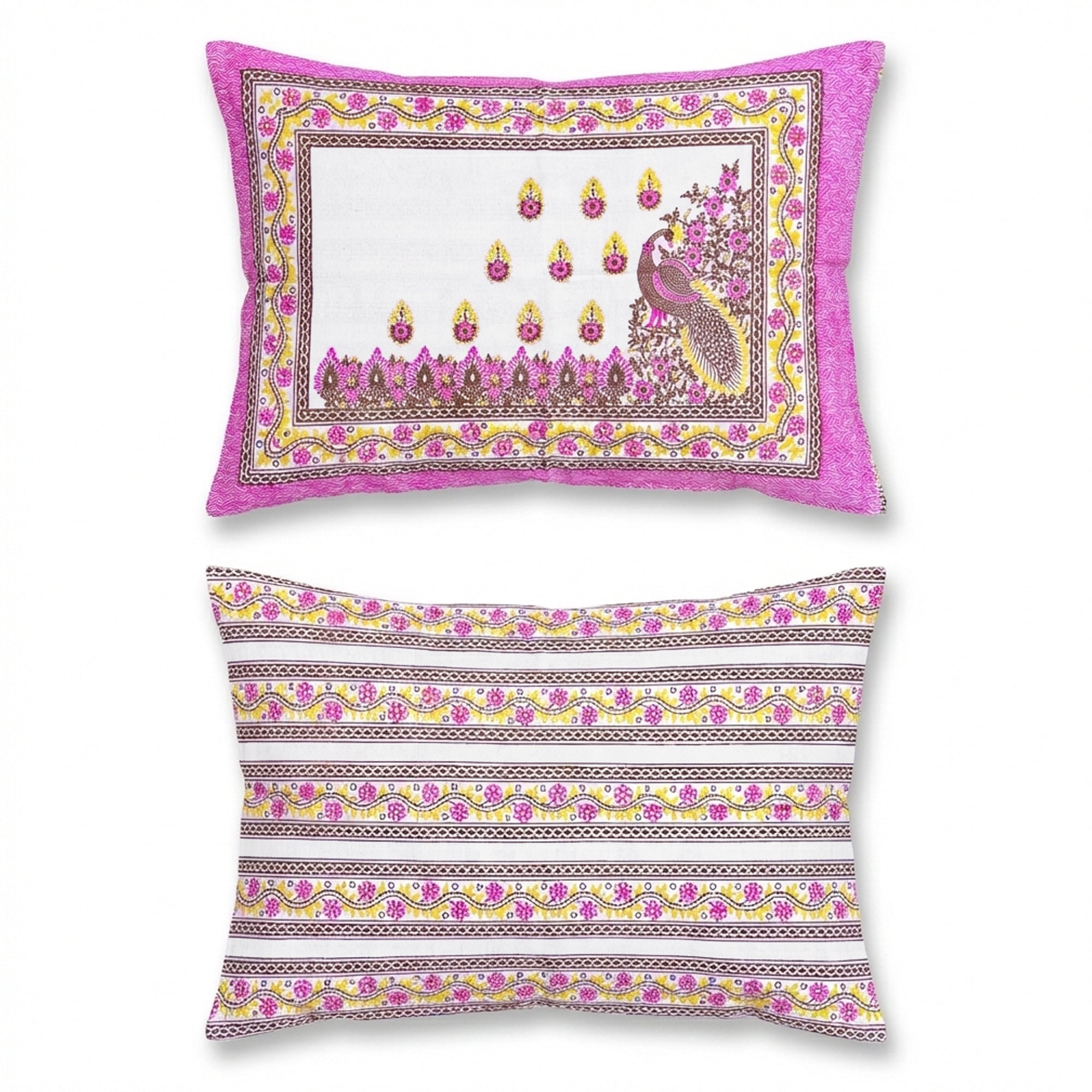 Pure Cotton Bedsheet | King Size Pink
