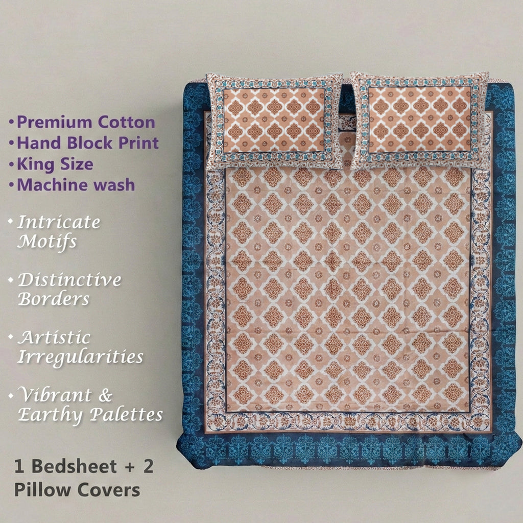 PURE COTTON KING SIZE BEDSHEET