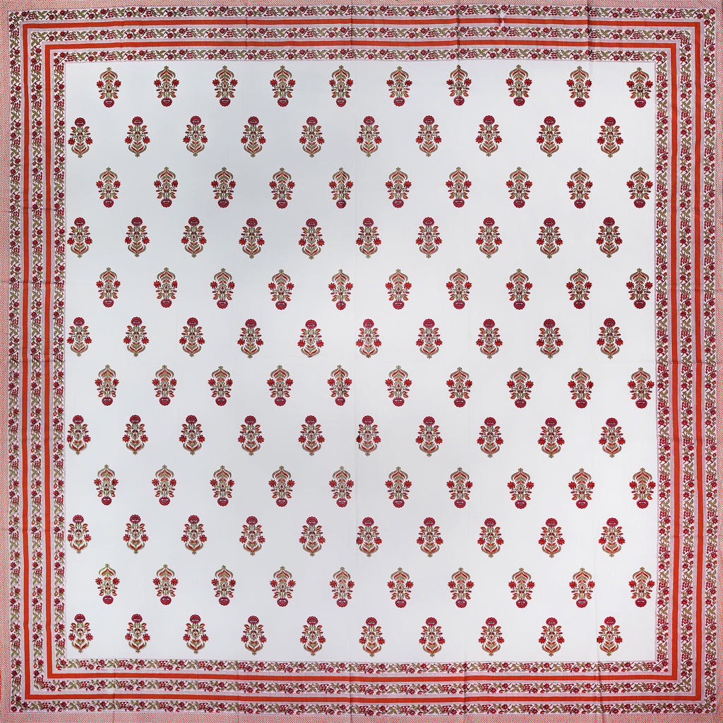 PURE COTTON HANDBLOCK KING SIZE BEDHEET