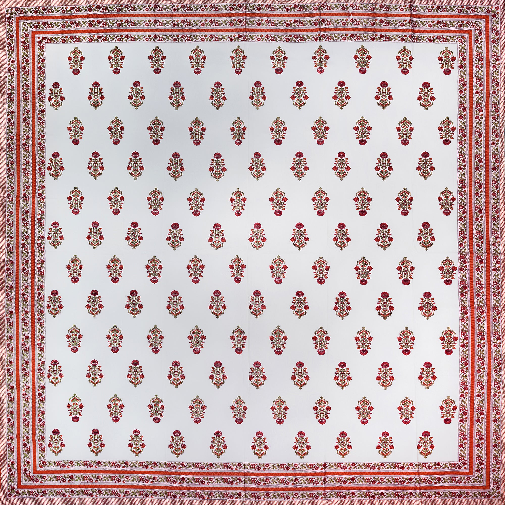 PURE COTTON HANDBLOCK KING SIZE BEDHEET