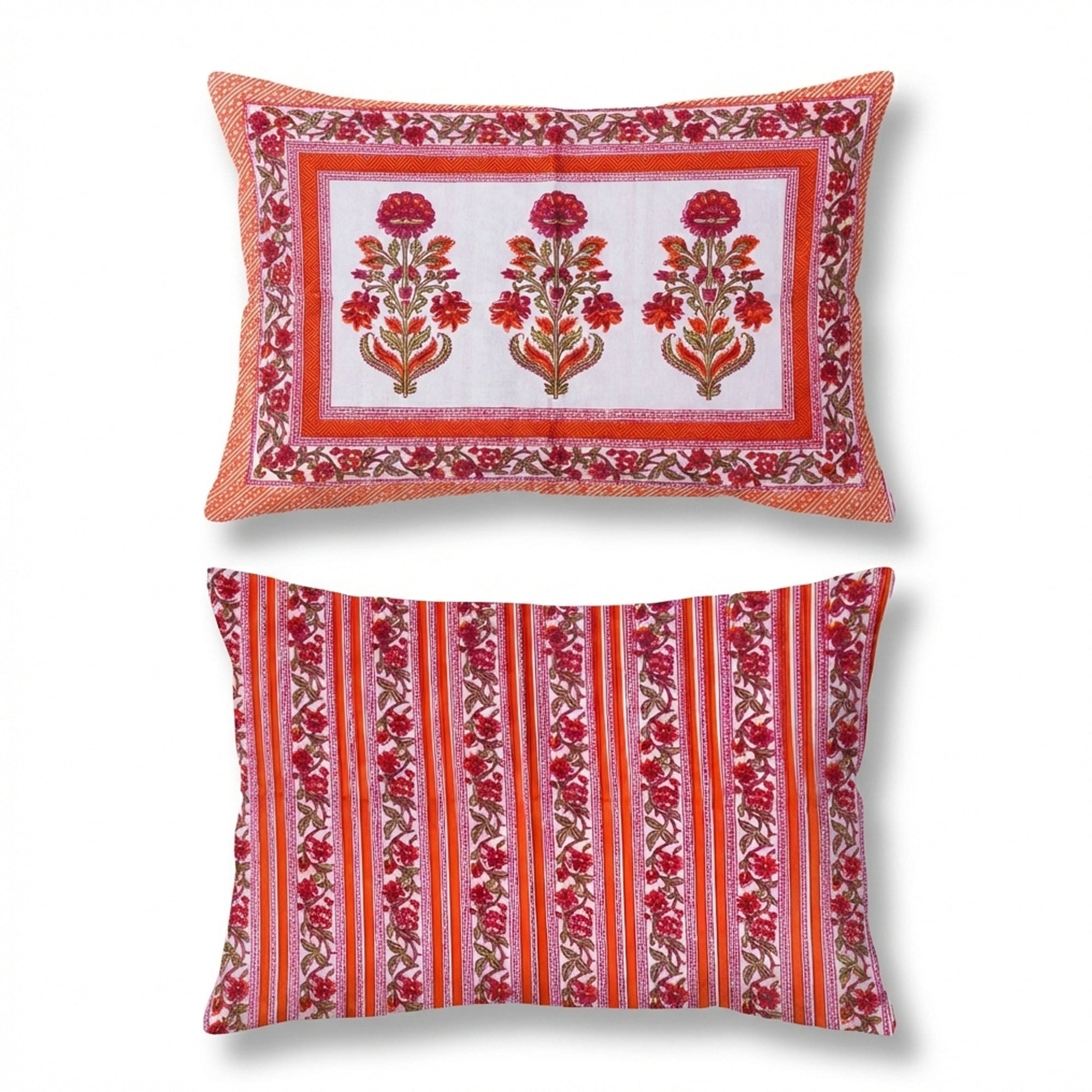 PURE COTTON HANDBLOCK KING SIZE BEDHEET