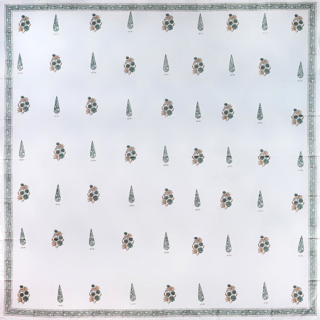 PURE COTTON HANDBLOCK KING SIZE BEDHEET