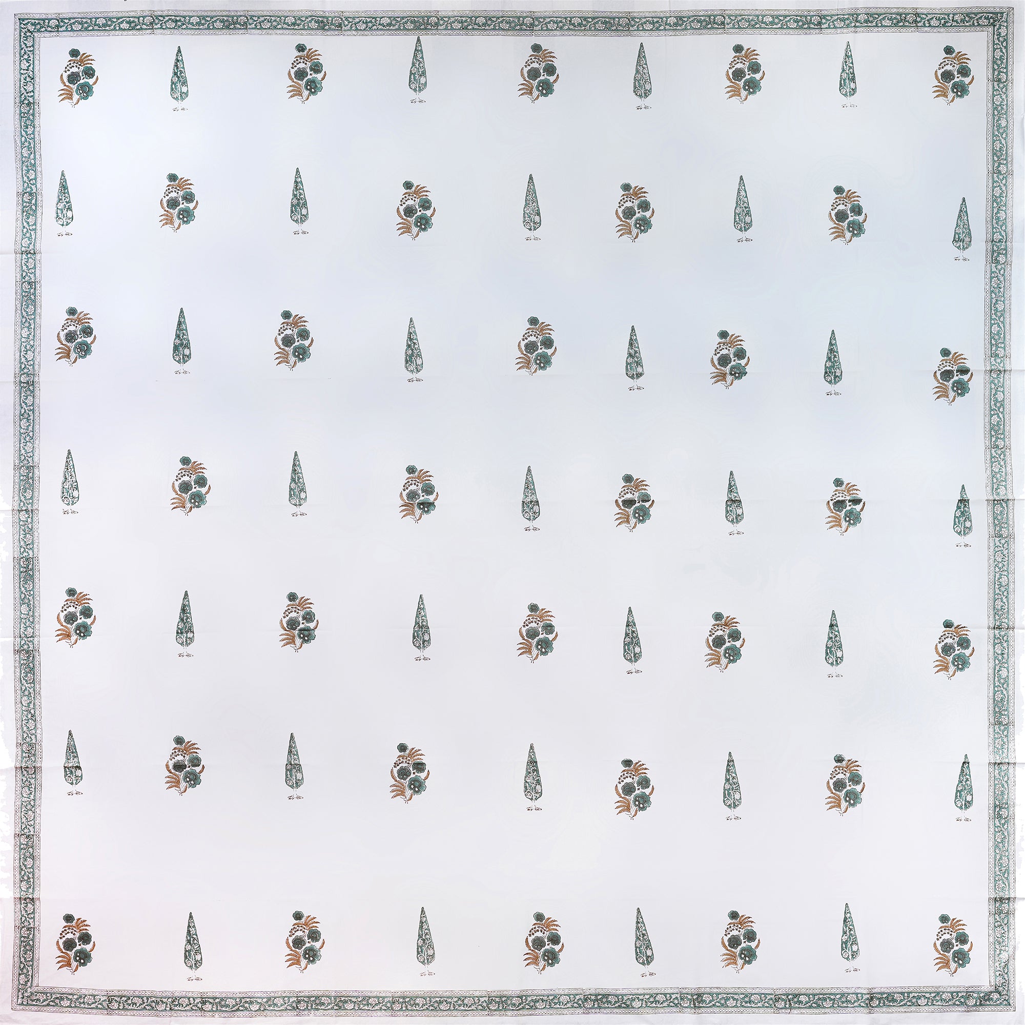 PURE COTTON HANDBLOCK KING SIZE BEDHEET