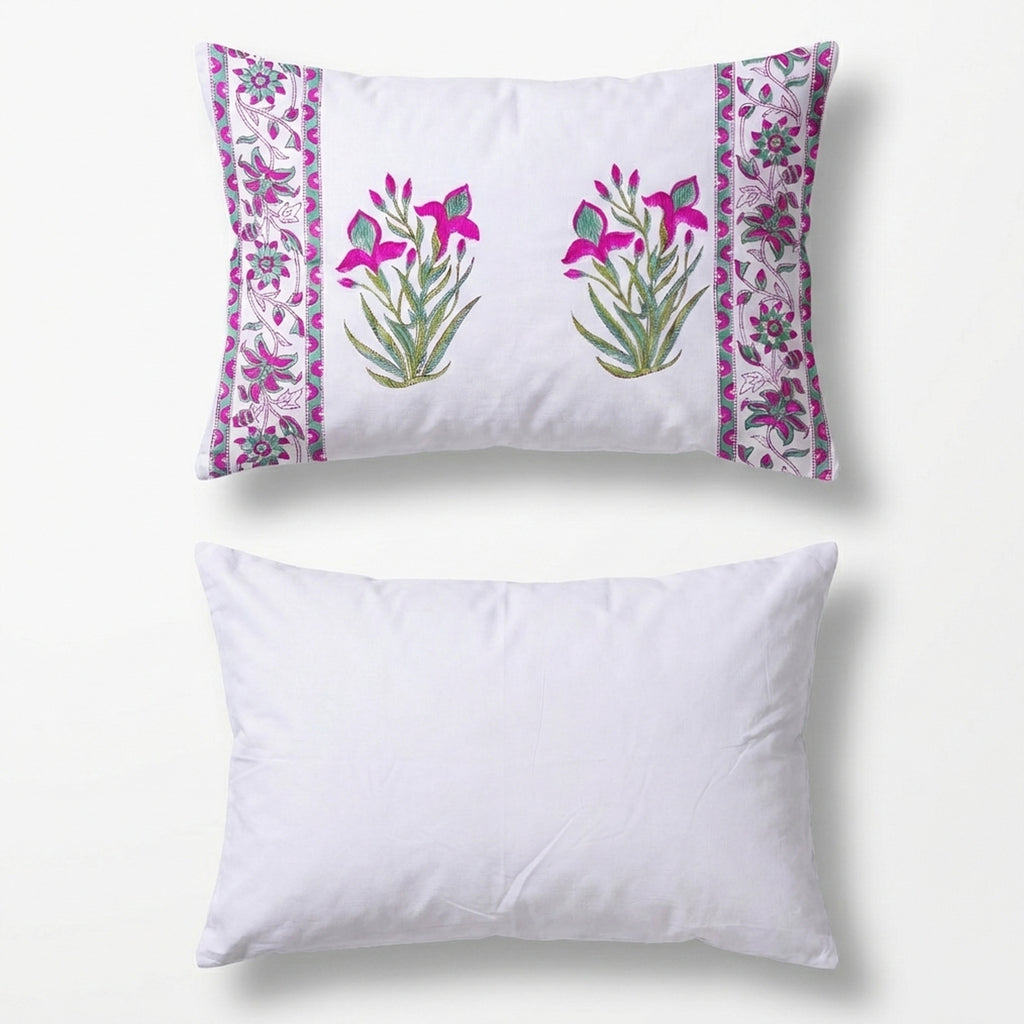 PURE COTTON HANDBLOCK KING SIZE BEDHEET