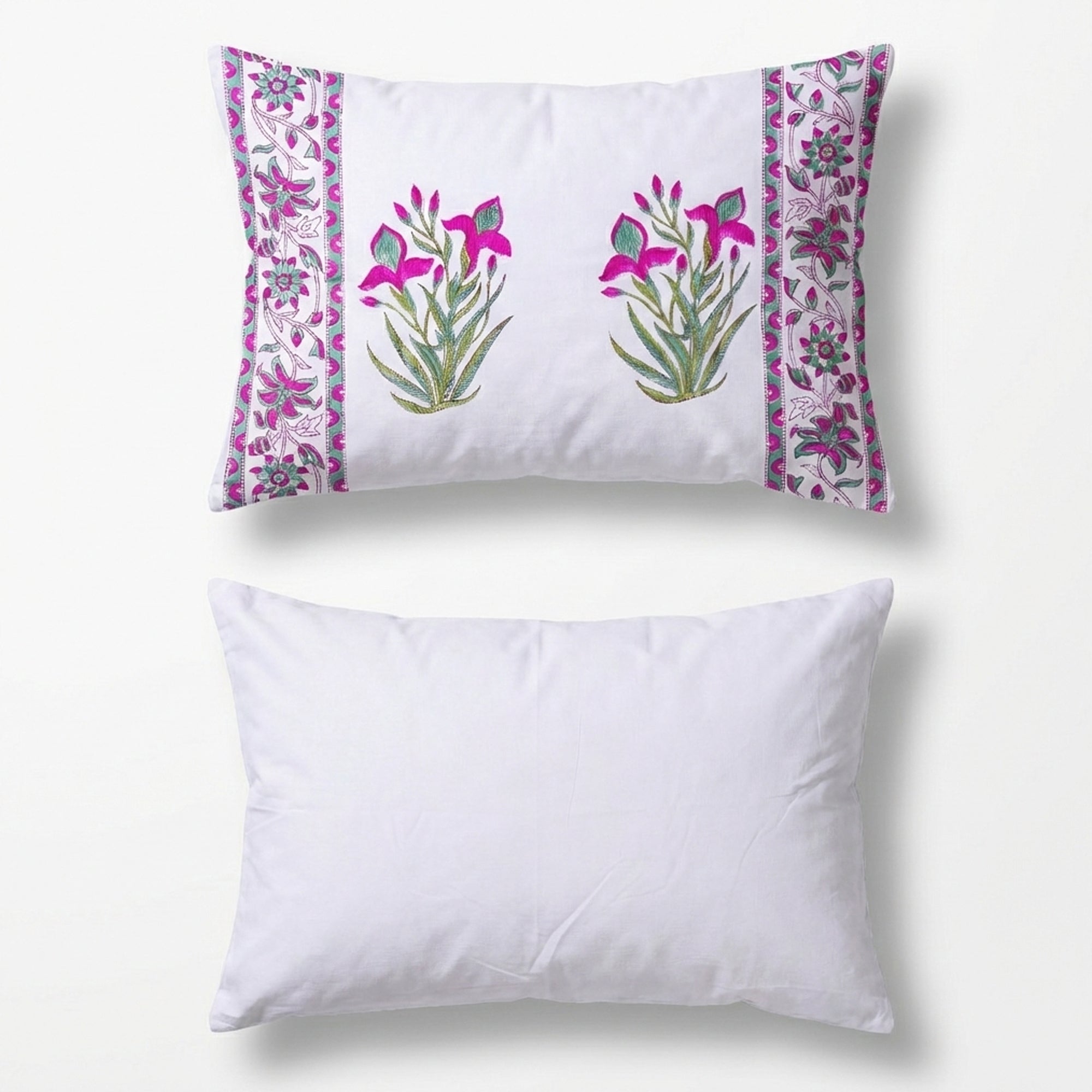 PURE COTTON HANDBLOCK KING SIZE BEDHEET