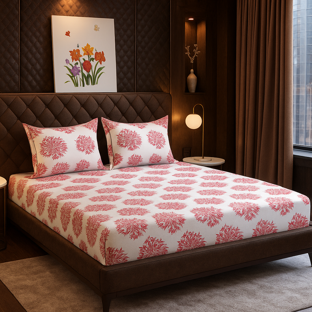 DOUBLE BED MICROFIBRE BEDSHEET