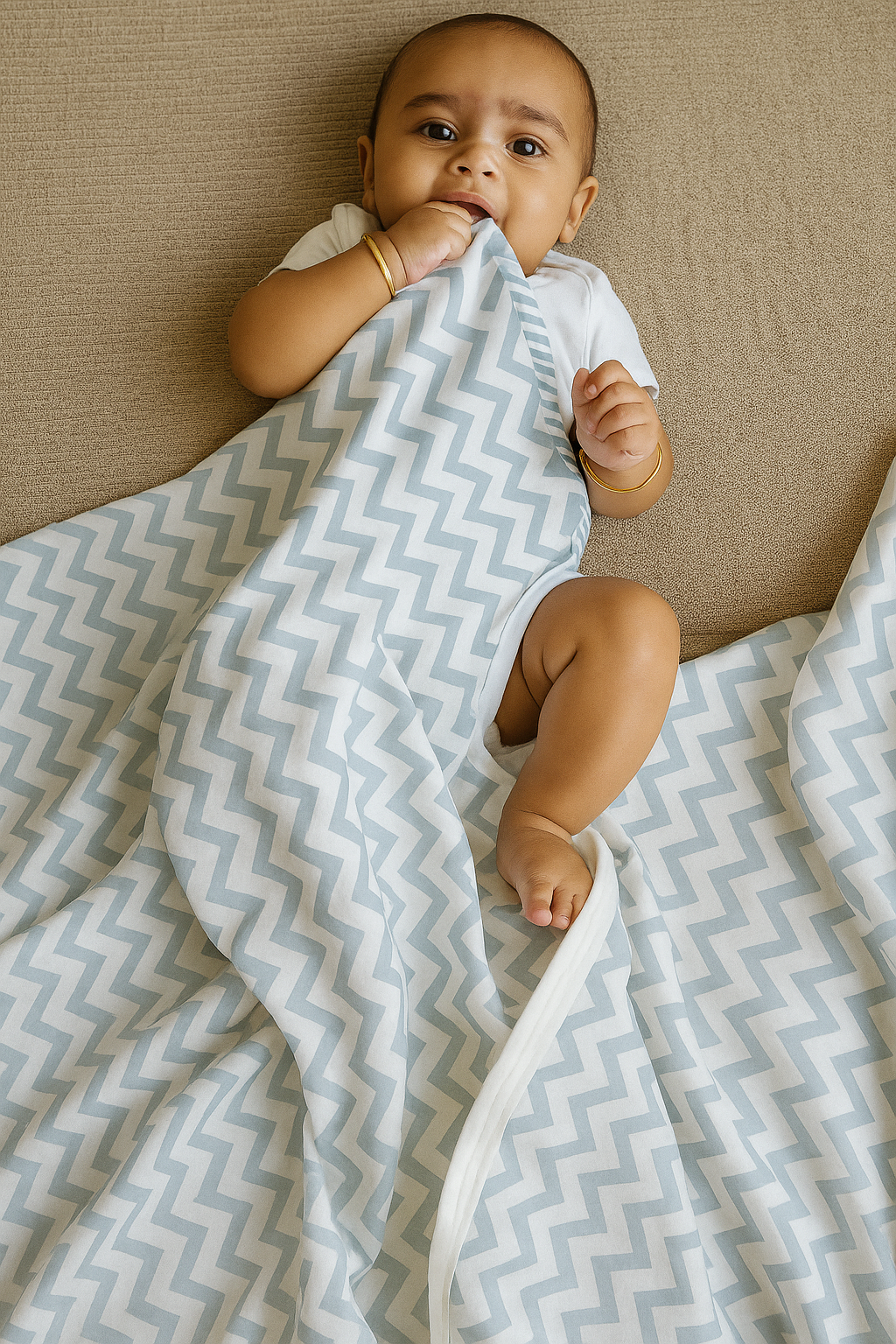 Baby Dohar | 3D Muslin Mulmul Premium Dohar | 60×90 Inch | Single Bed