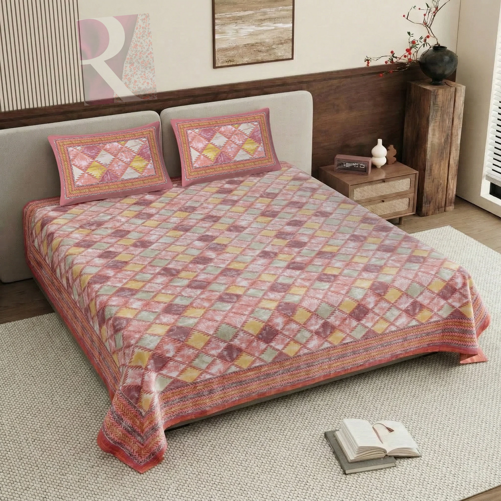 PURE COTTON KING SIZE BEDSHEET
