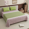 Pure Cotton Bedsheet | King Size Green