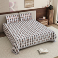 Pure Cotton Bedsheet | Double Size Orange