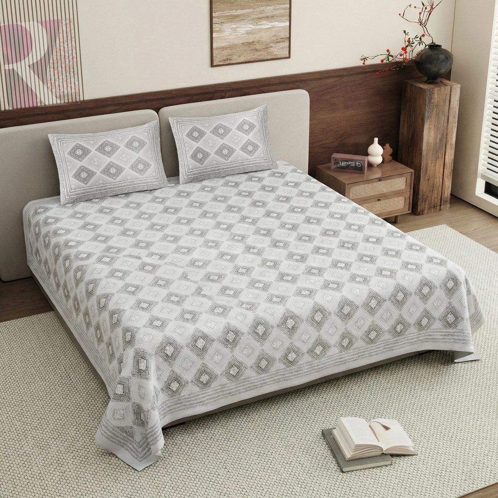 PURE COTTON KING SIZE BEDSHEET