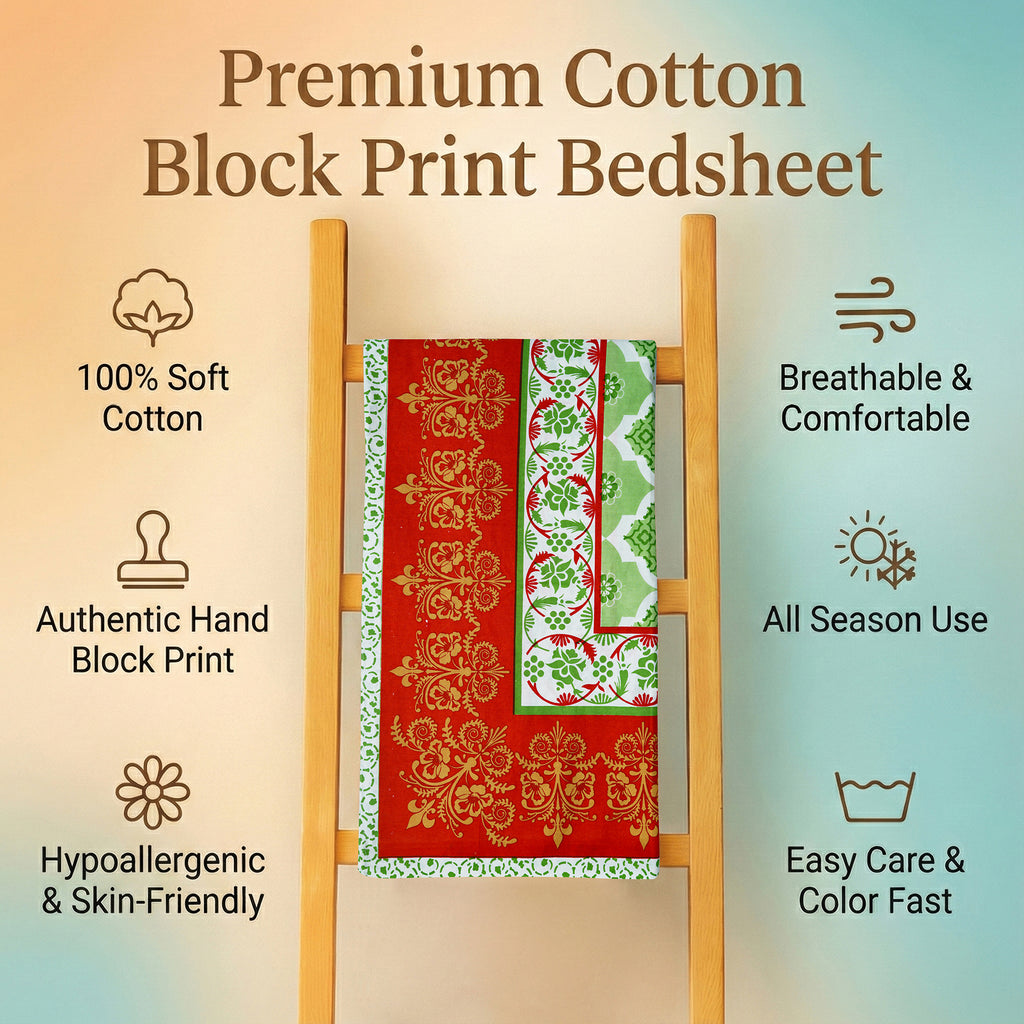PURE COTTON KING SIZE BEDSHEET