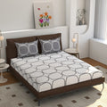 Microfibre Bedsheet Set | Double Bed Grey with 2 Pillow Covers