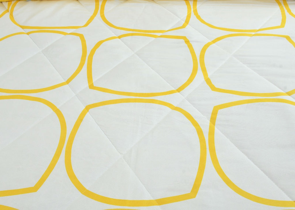 Microfibre Bedsheet Set | Double Bed Yellow with 2 Pillow Covers