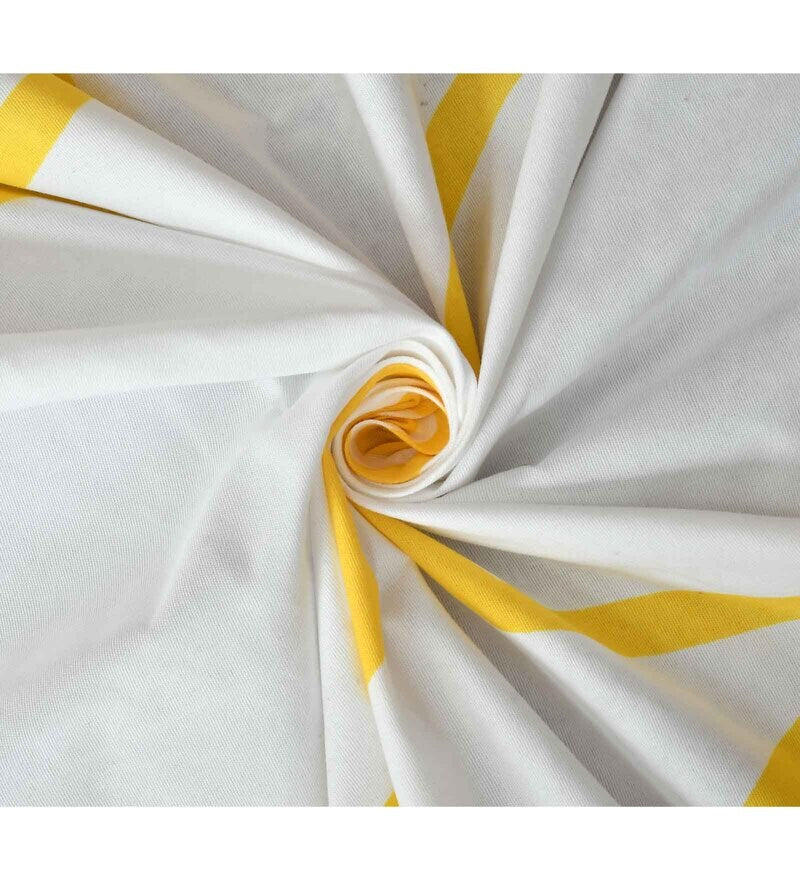 Microfibre Bedsheet Set | Double Bed Yellow with 2 Pillow Covers